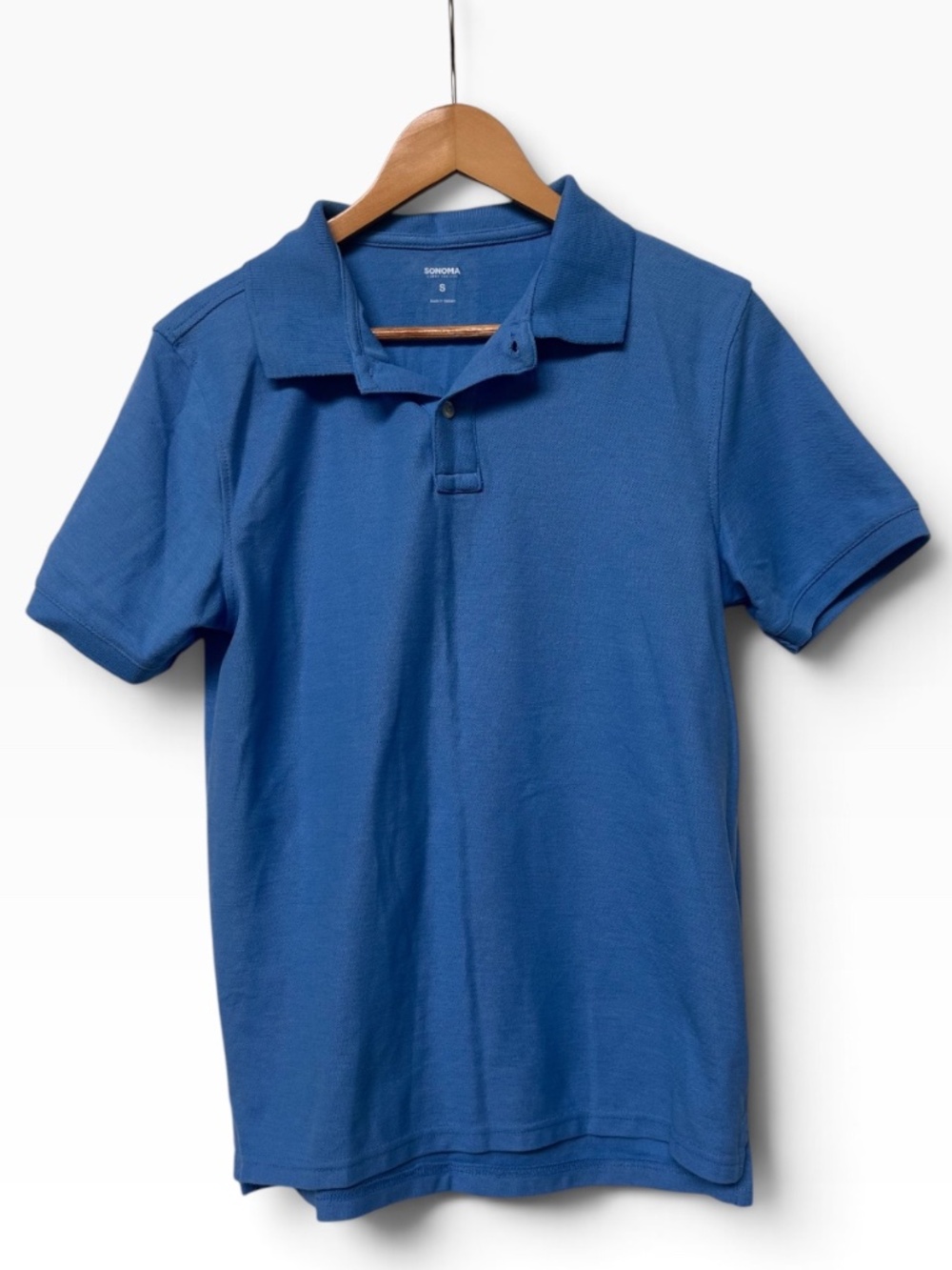 SONOMA Goods for Life Blue Short Sleeve Polo Shirt | Size S